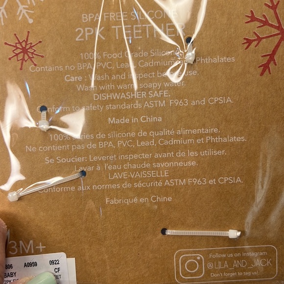 NWT Set of 2 Teethers Christmas #2132 - Picture 3 of 3